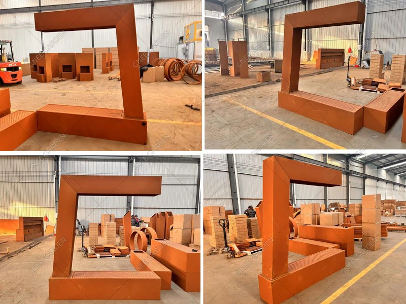 corten steel modern outdoor water feature corten steel modern outdoor water feature