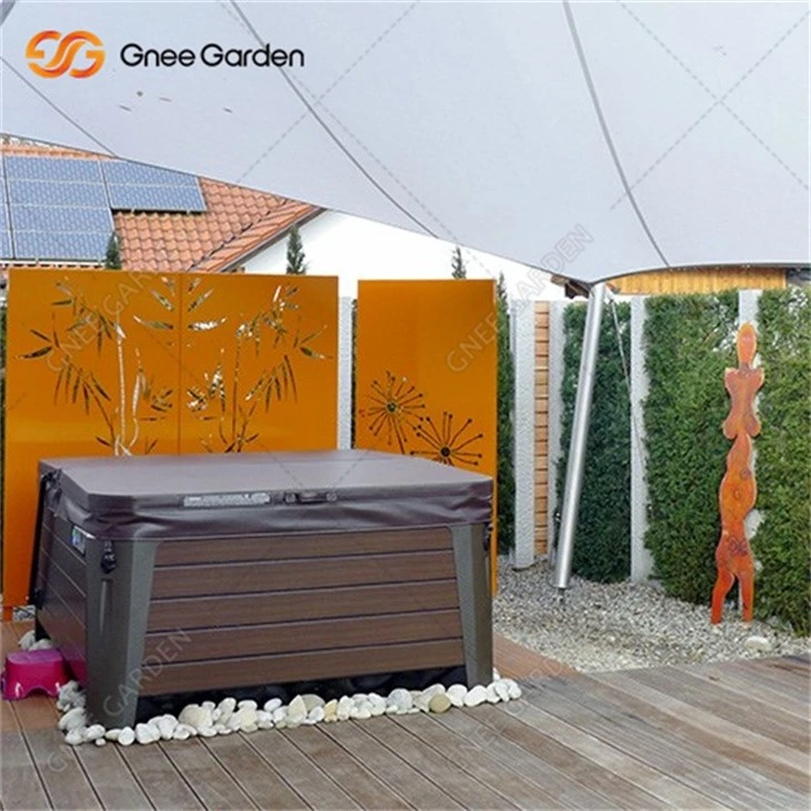 Corten Steel Laser Cut Screen Fence Door