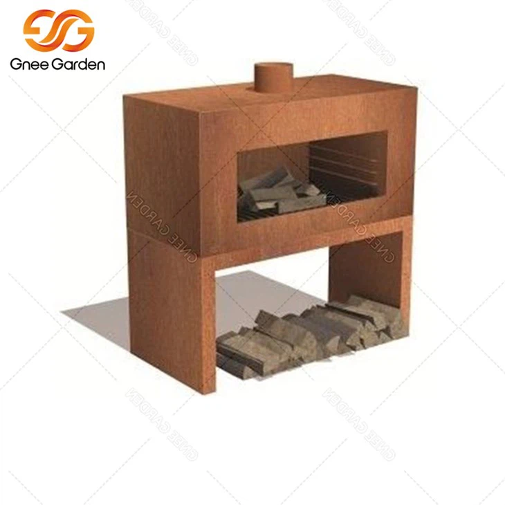 コールテン鋼ストーブ暖炉