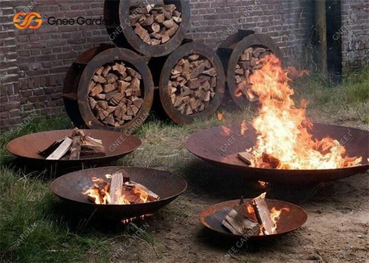 Fireplace Factory Outdoor Bbq Firepit Carbon Steel Firebowl Tall Tripod Fire Pit