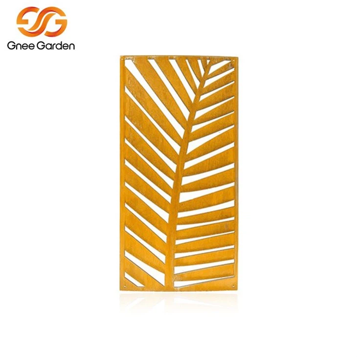 Garden landscape corten steel screen panel2