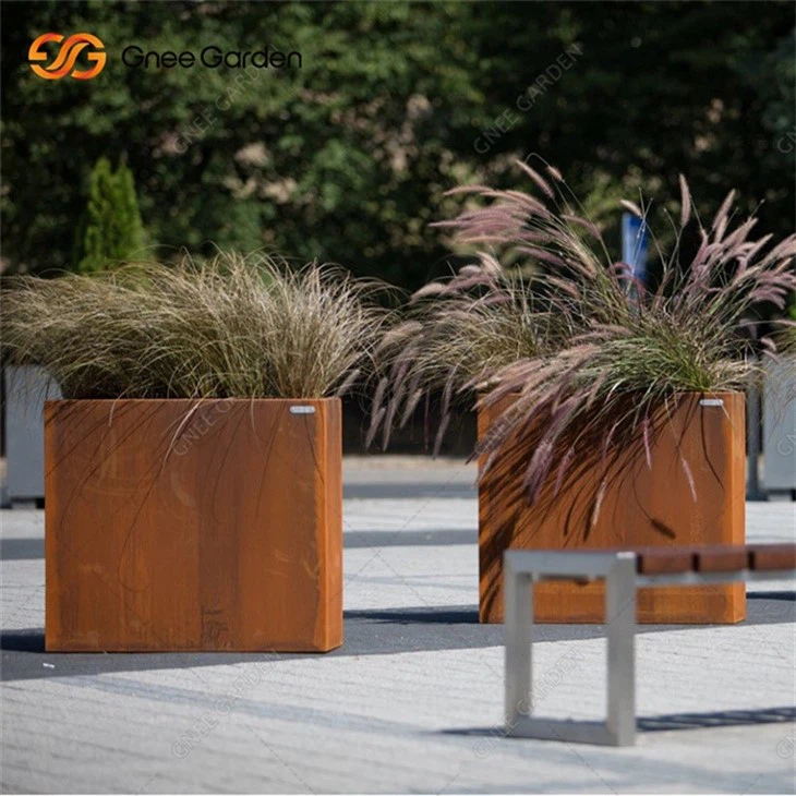 High Quantity Corten Steel Outdoor Planter