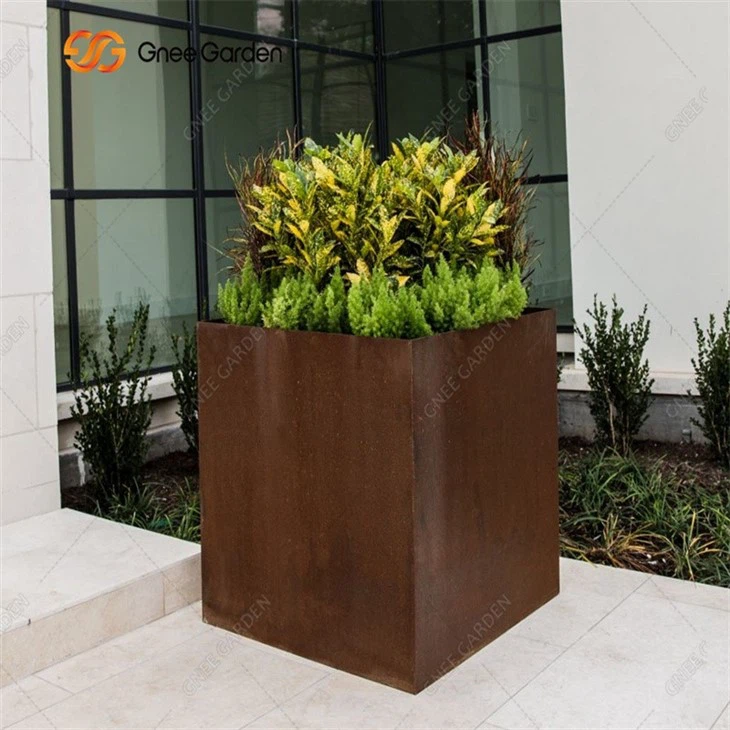 High Quantity Corten Steel Outdoor Planter