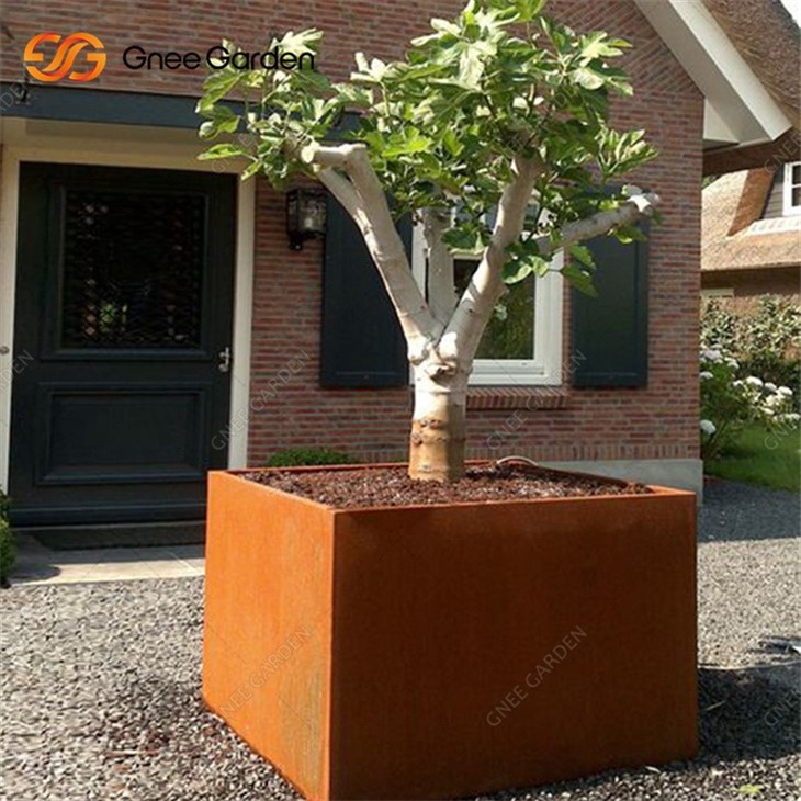 High Quantity Rusty Corten Steel Planters