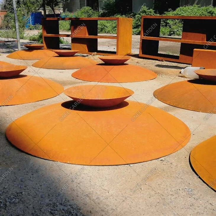 Outdoor For Backyard Use Corten Steel Firepit