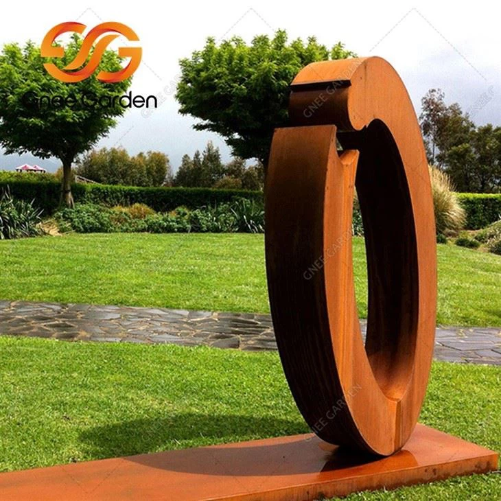 Rusty Metal Sculpture Garden Art