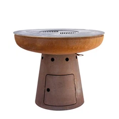 Corten BBQ ガーデン パーティー プランチャ グリル