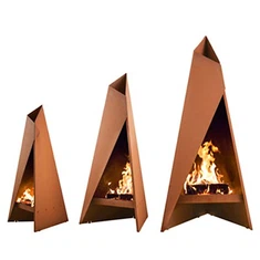 素朴な薪を燃やすスチール製の屋外金属暖炉はどこで購入できますか