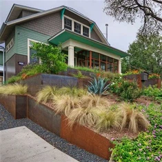 コールテン鋼擁壁錆び仕上げ