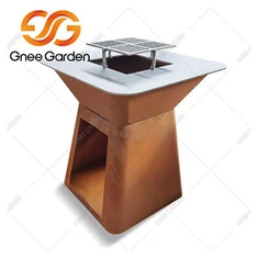 コールテンスチール薪グリル