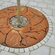 カスタムコルテン鋼の木格子メーカー、サプライヤー