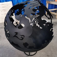 ガーデン屋外バーベキューバーベキューグリルビッグサイズファイヤーピットファイヤーピット調理棚と木材収納付き