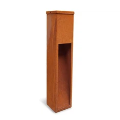 屋外ガーデンライト コールテンスチールボラードライト