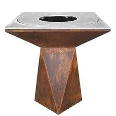 金属コルテン鋼バーベキューグリルテーブルバーベキュー