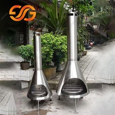 ステンレス製薪ファイヤーピット