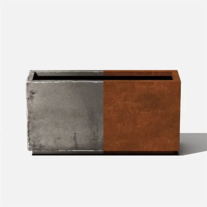 Metal Processing Plant Manufacturing Metal Flower Pots Of Various Shapes