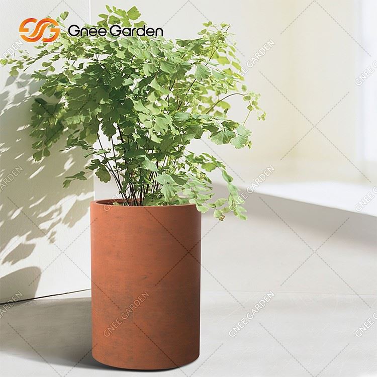 Outdoors Raised Garden Corten Metal Flowerpot